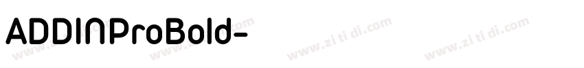 ADDINProBold字体转换