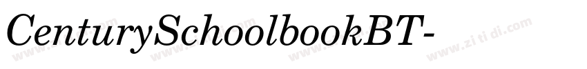 CenturySchoolbookBT字体转换