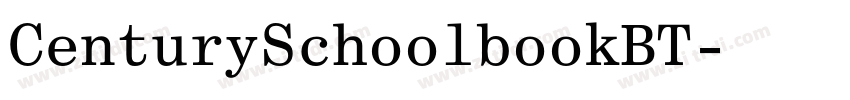 CenturySchoolbookBT字体转换