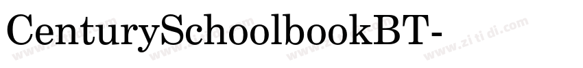 CenturySchoolbookBT字体转换