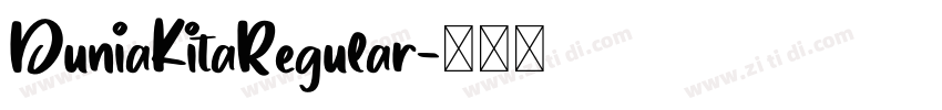 DuniaKitaRegular字体转换