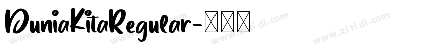 DuniaKitaRegular字体转换