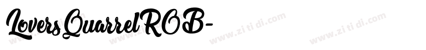 LoversQuarrelROB字体转换