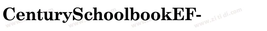 CenturySchoolbookEF字体转换