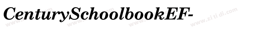 CenturySchoolbookEF字体转换