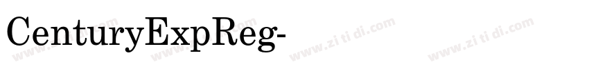 CenturyExpReg字体转换