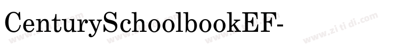 CenturySchoolbookEF字体转换