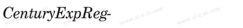 CenturyExpReg字体转换