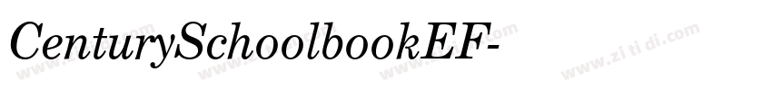 CenturySchoolbookEF字体转换