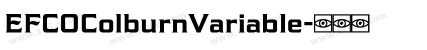 EFCOColburnVariable字体转换