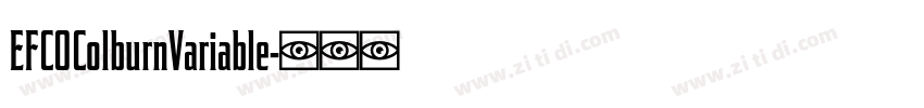 EFCOColburnVariable字体转换