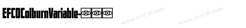 EFCOColburnVariable字体转换