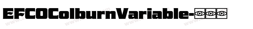 EFCOColburnVariable字体转换