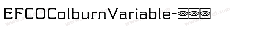 EFCOColburnVariable字体转换