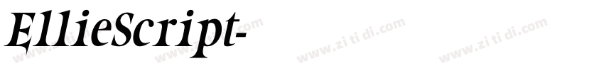 EllieScript字体转换