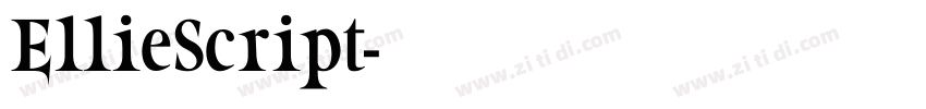 EllieScript字体转换