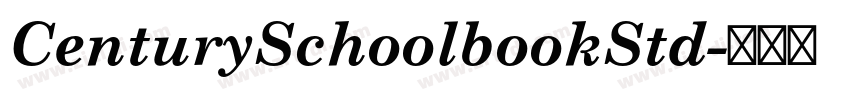 CenturySchoolbookStd字体转换