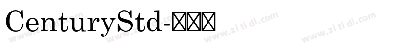 CenturyStd字体转换