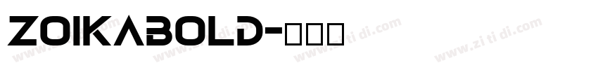 Zoikabold字体转换