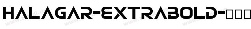 halagar-extrabold字体转换