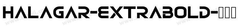 halagar-extrabold字体转换