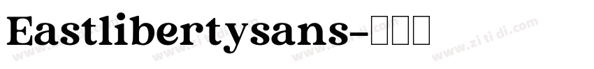 Eastlibertysans字体转换