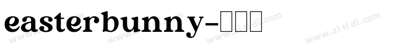 easterbunny字体转换