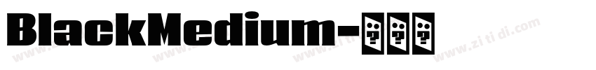 BlackMedium字体转换