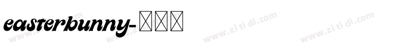 easterbunny字体转换