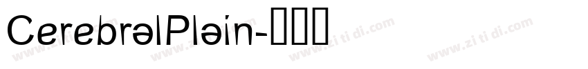 CerebralPlain字体转换