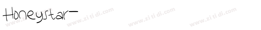 Honeystar字体转换