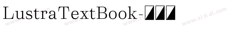 LustraTextBook字体转换