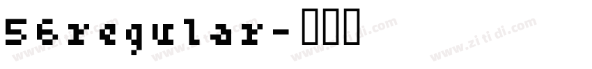56regular字体转换