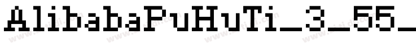 AlibabaPuHuTi_3_55_R字体转换