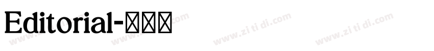 Editorial字体转换 Editorial字体转换