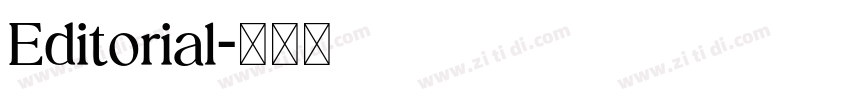 Editorial字体转换 Editorial字体转换