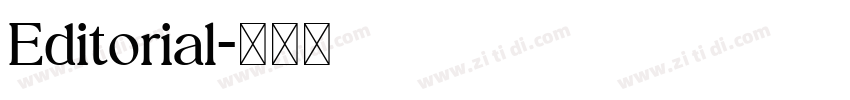 Editorial字体转换 Editorial字体转换