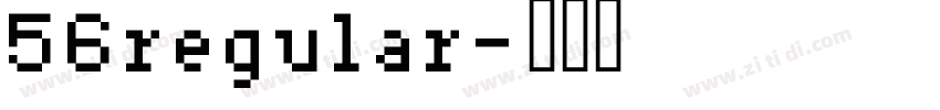 56regular字体转换