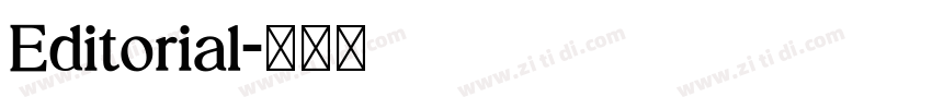 Editorial字体转换 Editorial字体转换