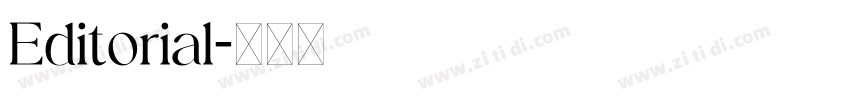 Editorial字体转换 Editorial字体转换