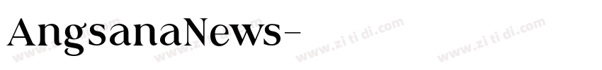 AngsanaNews字体转换