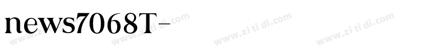 news7068T字体转换