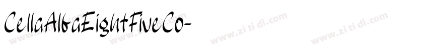 CellaAlfaEightFiveCo字体转换