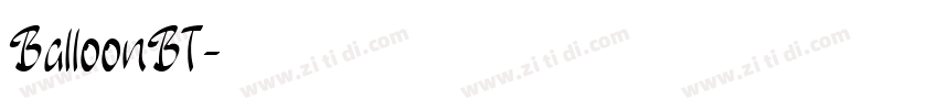 BalloonBT字体转换