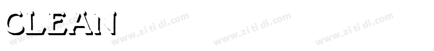 clean字体转换