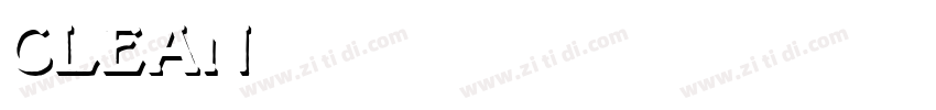 clean字体转换