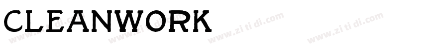 Cleanwork字体转换