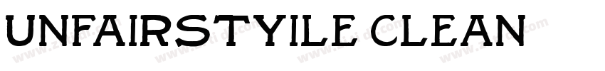 UnfairStyile1Clean字体转换