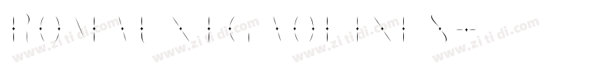 RomauntGaolines字体转换