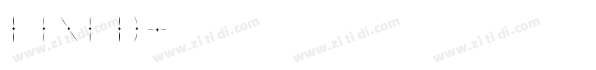 lined字体转换